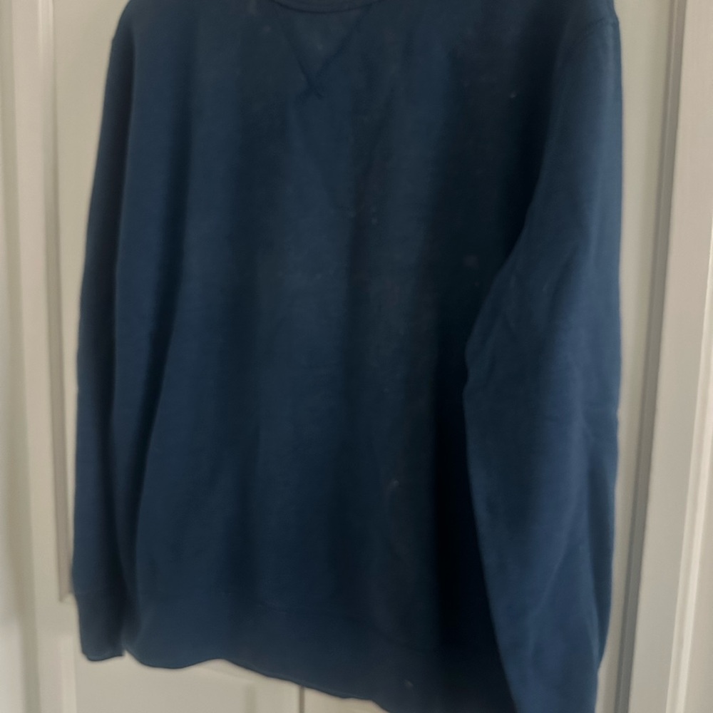 J. Crew Men's Deep Blue Crewneck Sweater